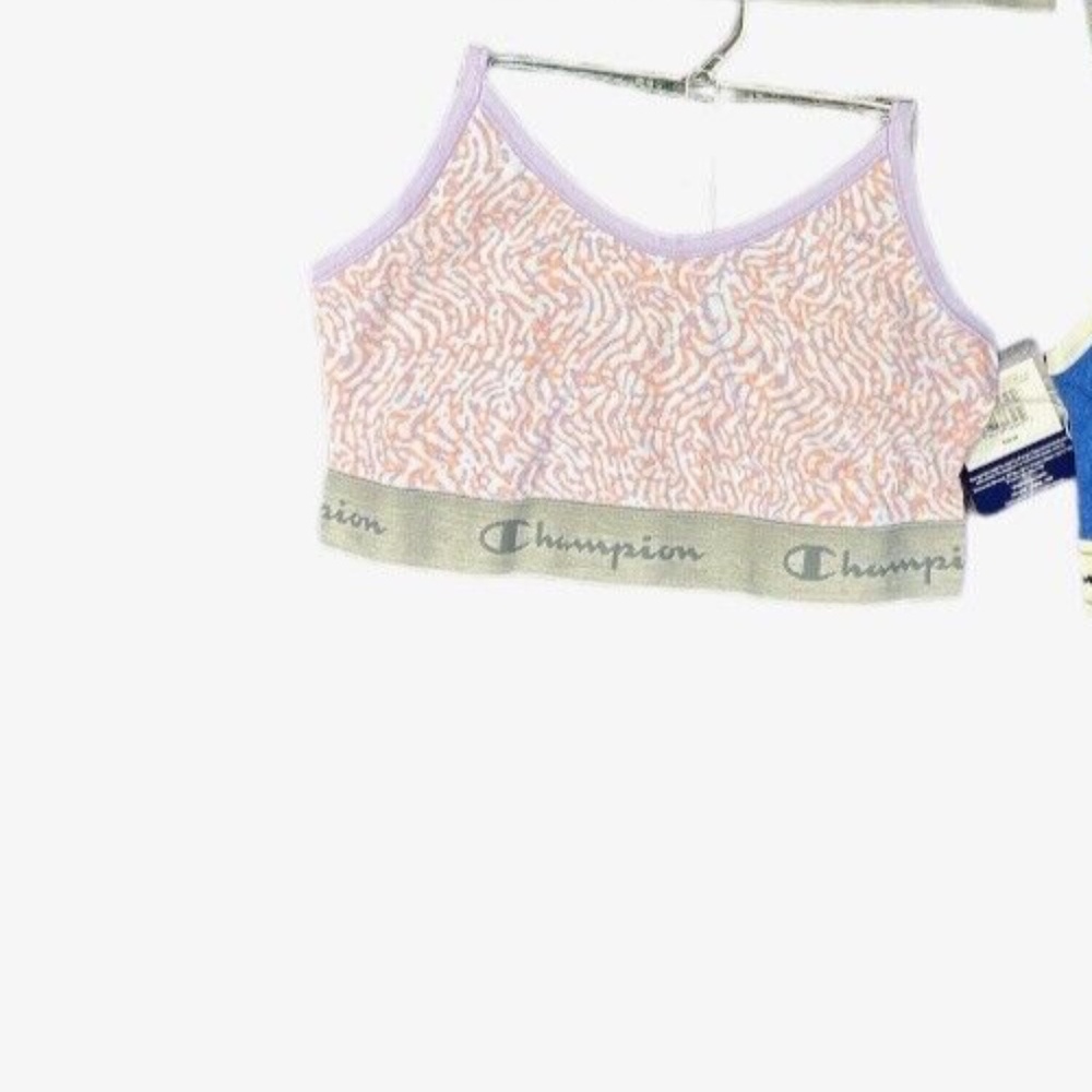 Champion Women's Heritage Cotton Bralette Coral Wave